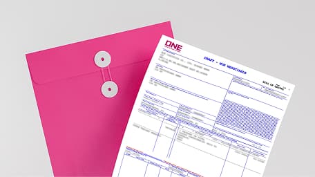 ONE Bill of Lading digital documentation