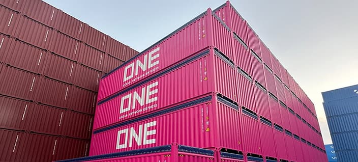 Open top containers for specialised top loading cargo