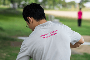 ONE CSR beach cleanup activity