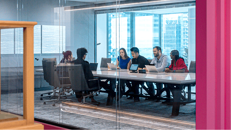 Corporate team planning community outreach programmes