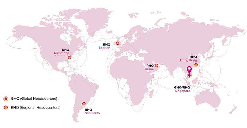 Crisis management ONE regional map